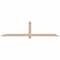 Ekena Millwork Eugene Smooth Timber Gable Bracket, Douglas Fir, 84"W x 21"H x 3 1/2"D x 3 1/2"F, 6/12 Pitch GBW084X21X0404EUG00SDF - alternate 1